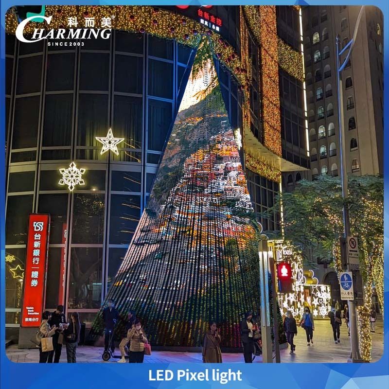 30MM IP66 DC24V RGB Outdoor Aluminum Profile Permanent Led Christmas Led Pixel Point Light