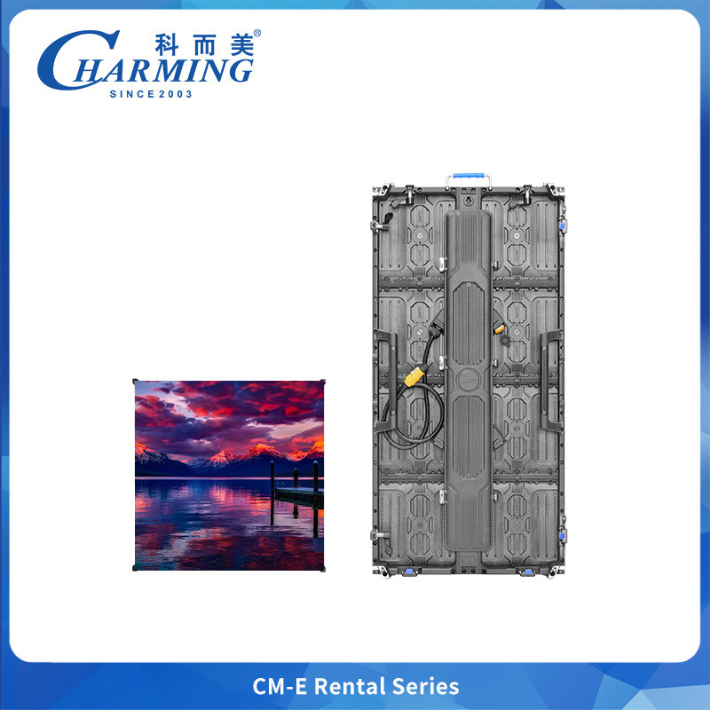 Charming Indoor CM-EE P2.604 Series Waterproof Full Color LED Display Screen for Rental Featuring Aluminum Alloy Cabinet 500x500mm