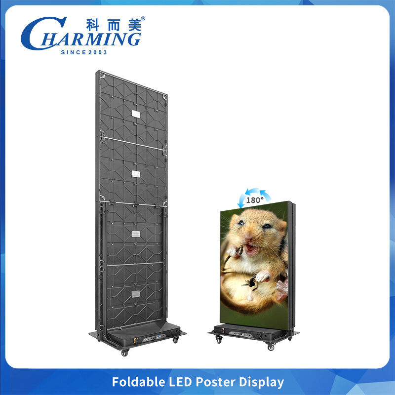 Portable Foldable LED Display P2.5 Pixel Pitch with 7680Hz High Refresh Rate for Rental Events and Retail Advertising