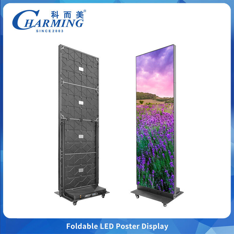 GOB Process Led Poster Screen P2 Foldable Indoor Front Maintenance from Factory