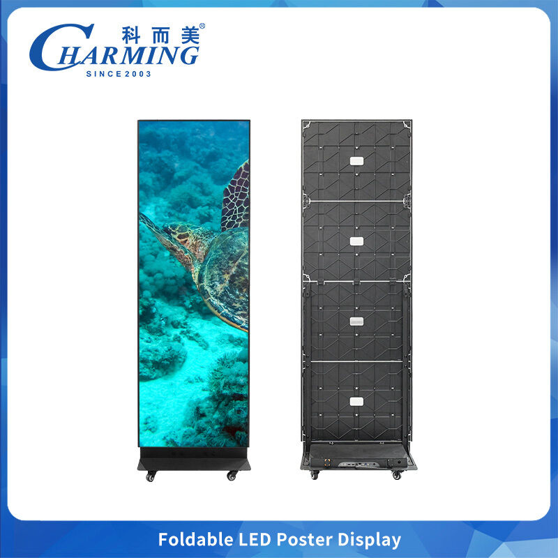 Mobile App Control Foldable LED Screen P1.86 with 7680Hz Refresh Rate 50000 Hours Life Span and 800 CD/㎡ Brightness