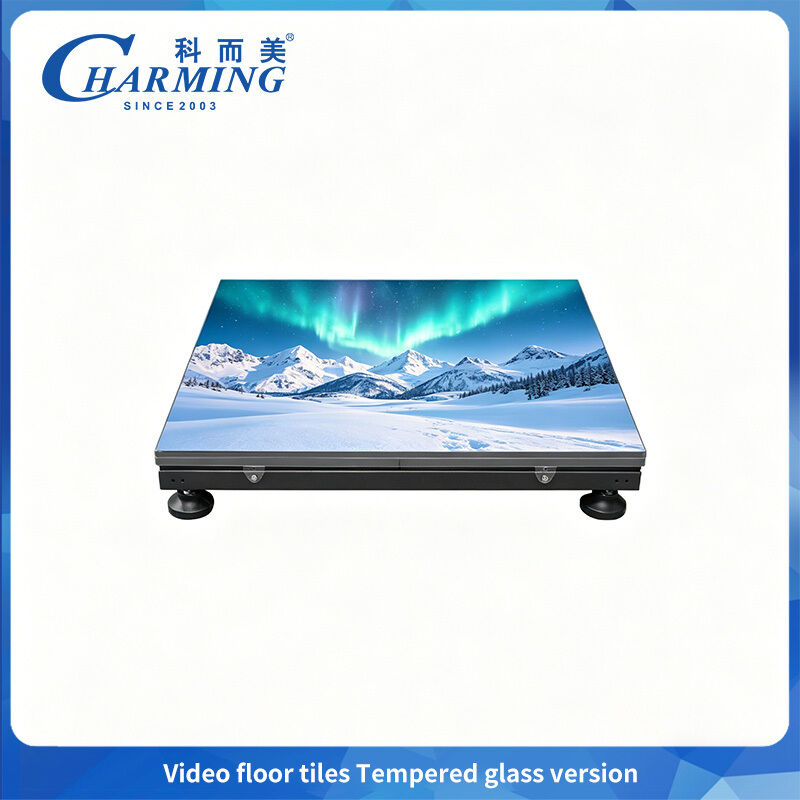 P2.6 can Adjustable height Dance Floor LED Tempered Glass Cover with CE Certification
