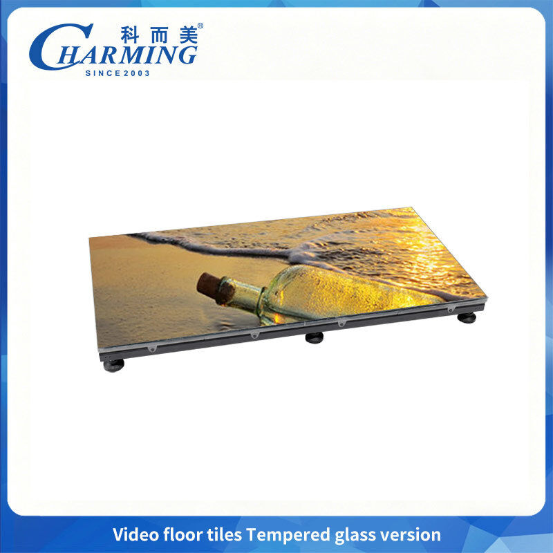 65536Dot/㎡ Dance Floor LED Display P3.91 with Tempered Glass Version 14-16 Bit Grey Level