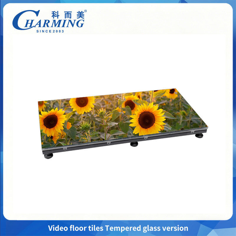 P2.6 can Adjustable height Dance Floor LED Tempered Glass Cover with CE Certification