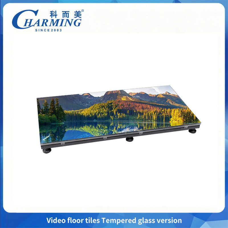 New pre-designed track P2.6 Dance Floor LED Tempered Glass Provides 360° protection