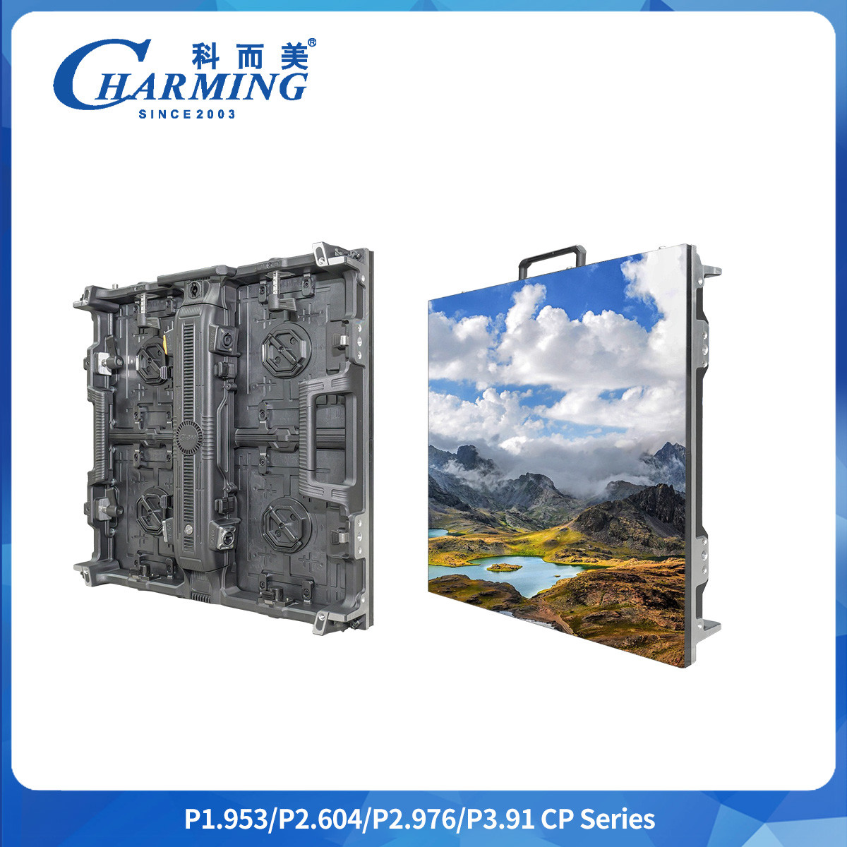 P2.9mm Full Color Led Panel Indoor Curved Backdrop Aluminum Cabinet Led ...