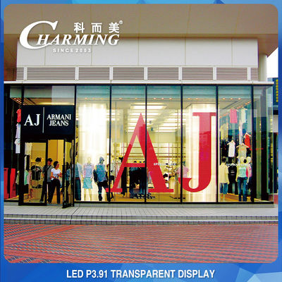 Pixel Pith P3.91MM Transparent LED Video Wall Display Multipurpose 100x50CM