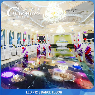 Temper Glass 40x40 LED Video Floor , Practical Interactive LED Dancefloor