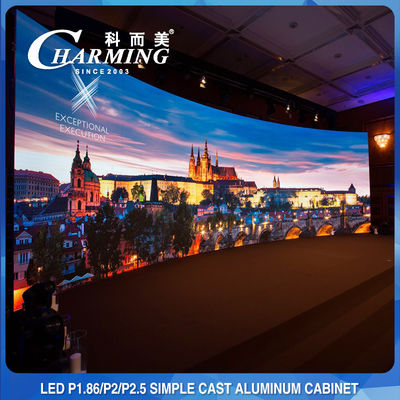Indoor P1.86 P2.5 P2 LED Screen Display Practical Anti Collision