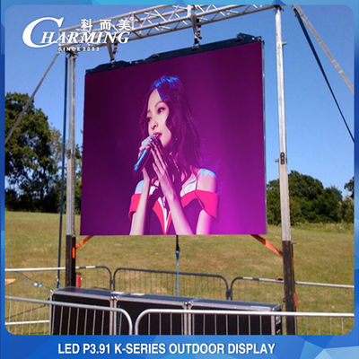 P3.91 4K Antiwear LED Screens For Events , crashproof Video Wall Display Rental
