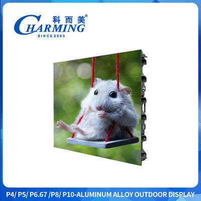 P4 CE RGBcolour Outdoor Led HD Display Screen IP65 Left And Right Connection With Air Outlet