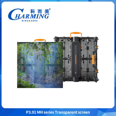 P3.91 Transparent Glass Led Screen Panel IP65 Led Outdoor Waterproof Advertising TV Billboard