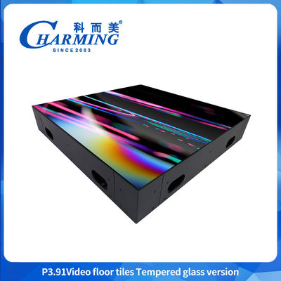 Professional China Indoor SMD1921 Waterproof 3D Glass Mirror LED Display Dance Floor Digital Signage LED Video Floor Tiles For Events