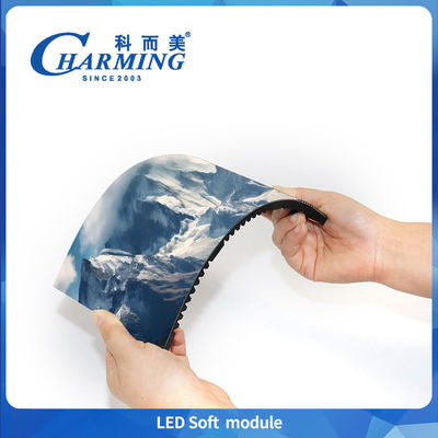 P3 P3.076 P4 Indoor Led Soft Module Low Power Low Heat Fixed Installation For Wave Screen And Ribbon Screen