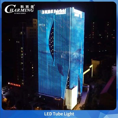 1000/500x40.5x30.5mm full color tube light IP66 and easy maintenance can connecting line design for outdoor building bridge