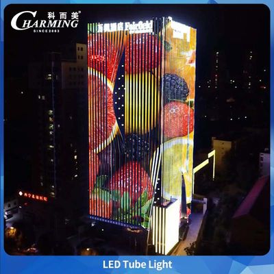 U38 Tube Light Waterproof Building Elevation DC24V Aluminum Invisible Cabling Design