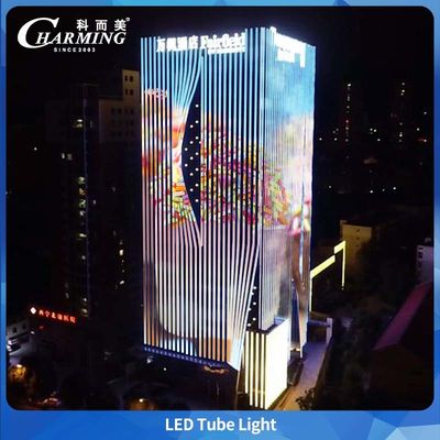 Aluminum Material SMD5050 IP65 Outdoor Waterproof Led Tube Light For Commercial Big Building Outline