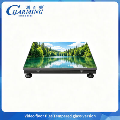 500kg High Load Capacity Tempered Glass Dance Floor LED Wear-resistant for KTV
