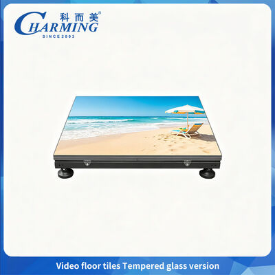 P3.91 Tempered glass version video ﬂoor tiles wear-resistant and load capacity 500KG